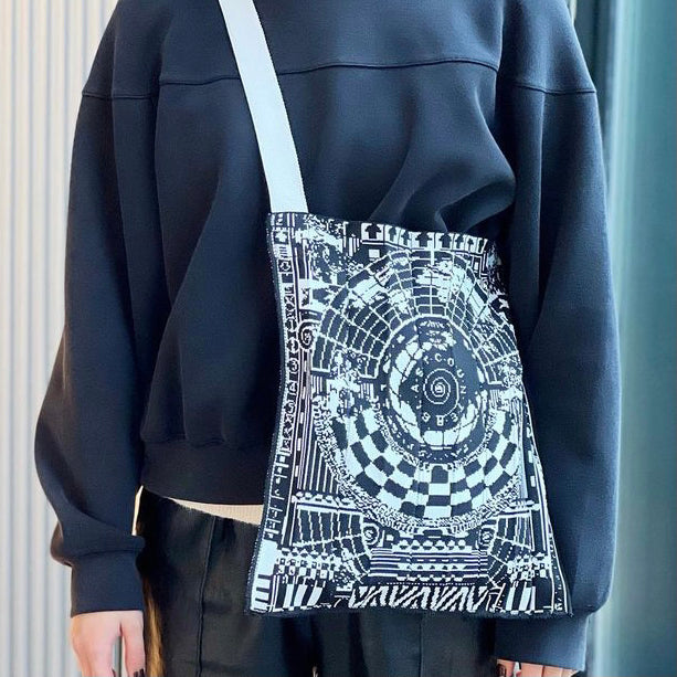 Knit Tote Bag "GLOBE"
